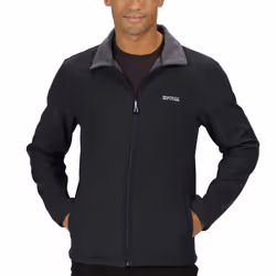 Regatta Mens Cera V Wind Resistant Softshell Outdoor Walking Hiking Jacket - M, Black