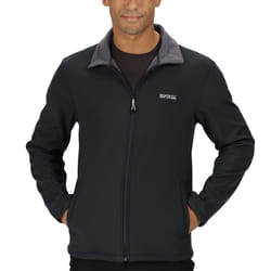 Regatta Mens Cera V Wind Resistant Softshell Outdoor Walking Hiking Jacket - L, Black