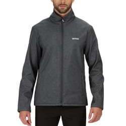 Regatta Mens Cera V Wind Resistant Softshell Outdoor Walking Hiking Jacket - XL, Grey