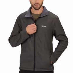Regatta Mens Cera V Wind Resistant Softshell Outdoor Walking Hiking Jacket - 2XL, Black