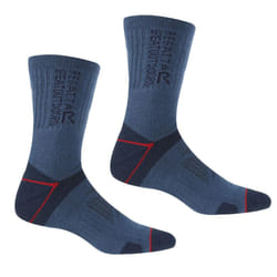 Regatta Men's Blister Protection II Socks - Dark Denim x 2 Pairs - 6 - 8 UK