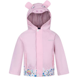 Regatta Unisex Childrens Kids Peppa Pig Waterproof Animal Outdoor Jacket Coat - 6-12 M, Pink Pig
