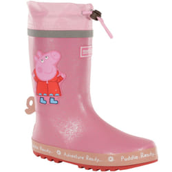 Regatta Kids Peppa Pig Puddle Outdoor Wellington Boots Rain Boots Wellies - 2.5 UK, Peppa Pig