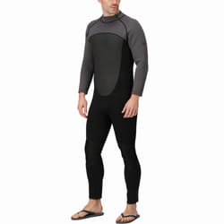 Regatta Mens Lightweight Quick Drying Warm Water Sports Surfing Full Wetsuit - S/M, Black/Dark Grey