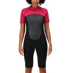 Regatta Womens Shorty Surfing Watersports Back Zip Wetsuit - Dark Cerise - 6/8, Dark Cerise