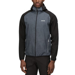 Regatta Mens Arec III Outdoor Hooded Walking  Softshell Jacket Coat - Ash Marl - L, Ash Marl