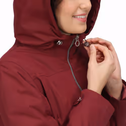 Regatta Womens Bergonia II Outdoor Warm Winter Waterproof Hooded Jacket Coat - 8, Claret