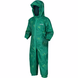 Regatta Kids Childrens Pobble Waterproof Outdoor Walking Rain Puddle Suit - 6-12M, Lilac Llama