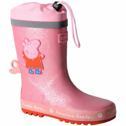 Regatta Boys & Girls Peppa Pig Puddle Wellington Boots - Peppa Pink, UK Size 4.5