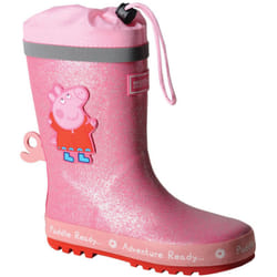Regatta Boys & Girls Peppa Pig Puddle Wellington Boots - Peppa Pink, UK Size 4.5