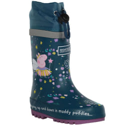 Regatta Kids Peppa Pig Splash Outdoor Wellington Boots Rain Boots Wellies - 10K UK, Gulfstream