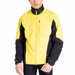 Dare 2b Mens Mediant II Waterproof Breathable Cycling Jacket Top - Neon Spring - XL, Yellow