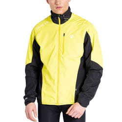 Dare 2b Mens Mediant II Waterproof Breathable Cycling Jacket Top - Neon Spring - XL, Yellow