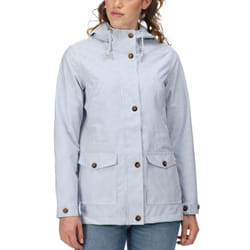 Regatta Womens Nahla Waterproof Lightweight Hooded Jacket Coat - 8, Ticking Stripe