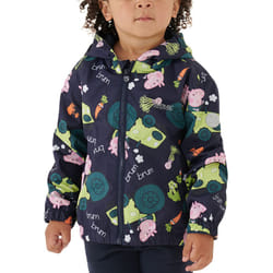 Regatta Unisex Kids Peppa Pig Muddy Puddle Outdoor Waterproof Hooded Jacket - 6-12 Months, Navy