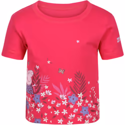 Regatta Kids Peppa Pig Printed Short Sleeve Crew Neck Summer T-Shirt Tee Top - 6-12M, Pink