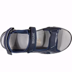 Regatta Mens Kota Drift Lightweight Adjustable Outdoor Walking Sandals - 12 UK, Black/Briar/Kiwi