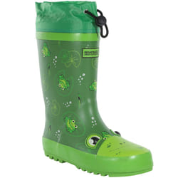 Regatta Kids Mudplay Animal Outdoor Walking Wellington Boots Rain Boots Wellies - 13K UK, Frog