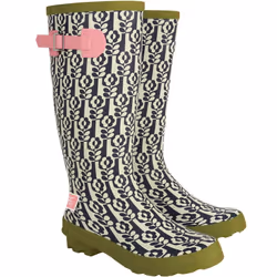 Regatta Womens Orla Kiely Hi Adjustable Patterned Wellies Wellington Boots - 4 UK, Stem In Vase