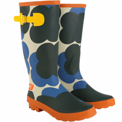 Regatta Womens Orla Kiely Hi Adjustable Patterned Wellies Wellington Boots - 3 UK, Shadow Flower