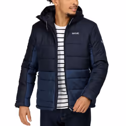 Regatta Mens Nevado VI Hooded Warm Insulated Padded Puffer Jacket Coat - XL, Navy Admiral Blue