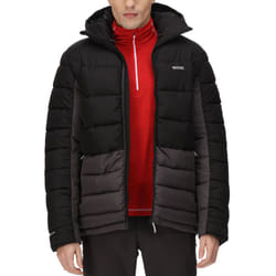 Regatta Mens Nevado VI Hooded Warm Insulated Padded Puffer Jacket Coat - 2XL, Black/Dark Grey