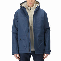 Regatta Mens Sterlings III Waterproof Insulated Outdoor Hooded Jacket Coat - S, Dark Denim