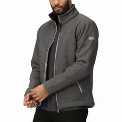 Regatta Mens Garrian II Full Zip Sherpa Lined Fleece Jacket - 4XL, Grey