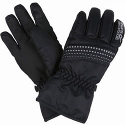 Regatta Kids Arlie III Waterproof Thermal Winter Snow Mittens Gloves - 7-10 Yrs, Black