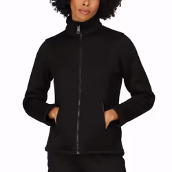 Regatta Womens Razzia II Full Zip Bonded Fleece Warm Winter Jacket - 10, Black
