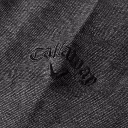 Callaway Golf 2021 Mens Long Sleeve ATY Swing Tech Opti-Dri Polo Shirt - S, Black Heather
