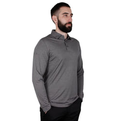 Callaway Golf Mens Opti-Dri UPF 40+ Long Sleeve Polo Shirt - XS, Quiet Shade Heather