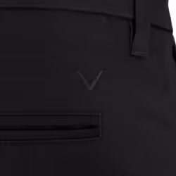 Callaway Golf Mens Active Waistband Water Resistant Tapered Trousers - 34/34, Caviar
