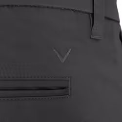 Callaway Golf Mens Active Waistband Water Resistant Tapered Trousers - 34/32, Asphalt