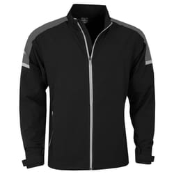 Callaway Golf Mens 2021 Shoulder Block Water Repellent SwingTech Golf Wind - S, Caviar