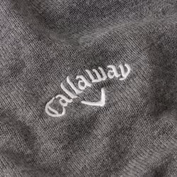 Callaway Golf Mens 2021 Odyssey Long Sleeve V-Neck 12 Gauge Embroidered Sweater - L, Charcoal Heather