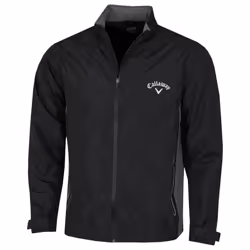 Callaway Golf Mens 2021 Waterproof Breathable Adjustable Taped Seams Golf Jacket - S, Caviar