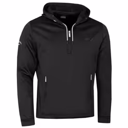 Callaway Golf Mens 2021 Aquapel SwingTech Thermal 1/2 Zip Golf Hoody - S, Caviar