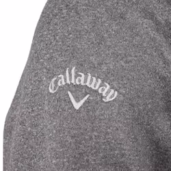 Callaway Golf Mens 2021 Aquapel SwingTech Thermal 1/2 Zip Golf Hoody - S, Quiet Shade Heather