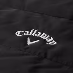 Callaway Golf Mens 2021 Long Sleeve Mixed Media Full Zip Padded Chest Chevron - 2XL, Caviar