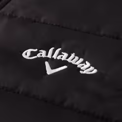Callaway Golf Mens 2021 Full Zip Puffer Sleeveless Chevron Padded Chest Gilet - 2XL, Caviar