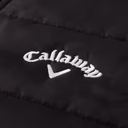 Callaway Golf Mens 2021 Full Zip Puffer Sleeveless Chevron Padded Chest Gilet - 4XL, Caviar