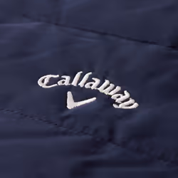Callaway Golf Mens 2021 Long Sleeve Mixed Media Full Zip Padded Chest Chevron - S, Peacoat