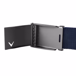Callaway Golf Unisex Cut-To-Fit Metal Box Buckle Stretch Webbed Belt