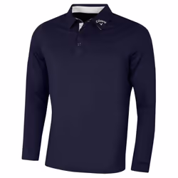 Callaway Golf Mens 2022 Long Sleeve Swingtech Performance Polo Shirt - XL, Peacoat