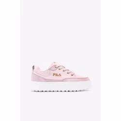 Fila Women's Sandblast Low Flatform Leather Upper Trainers - UK 3