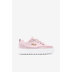Fila Women's Sandblast Low Flatform Leather Upper Trainers - UK 3