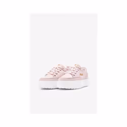 Fila Women's Sandblast Low Flatform Leather Upper Trainers - UK 3