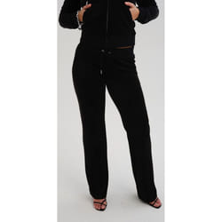 Juicy Couture Del Ray Polyester Women's Black Joggers - Black, XL