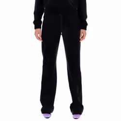 Juicy Couture Tina Velour Track Bottoms SS21 - Large, Black